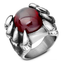 Shangjie OEM joyas Halloween Gift Fashion Ghost Claw Ring Jewelry Stainless Steel Rings Smart Zirconia Halloween Rings for Men